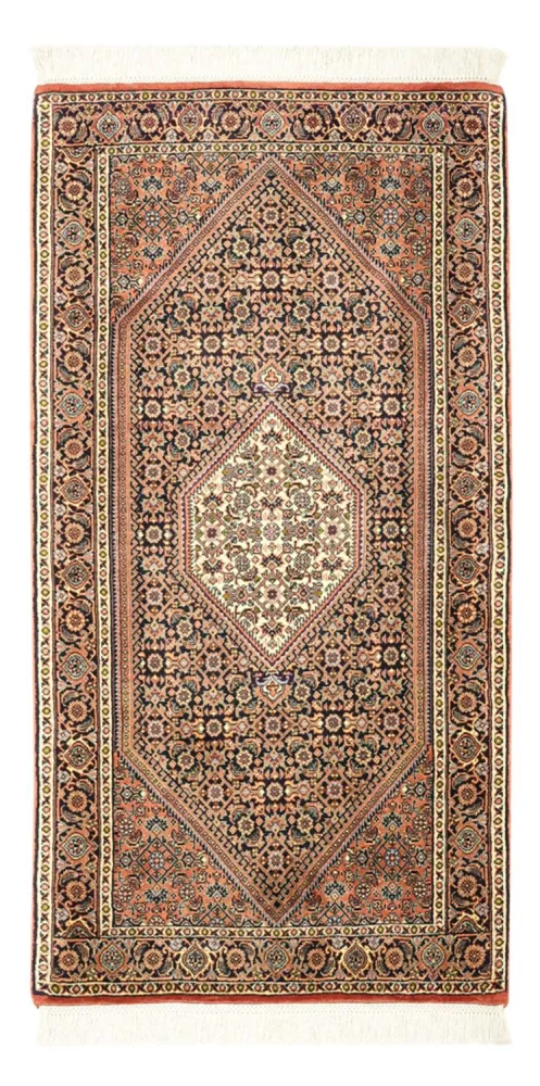 Persisk teppe - Bijar - 134 x 70 cm - mørk beige