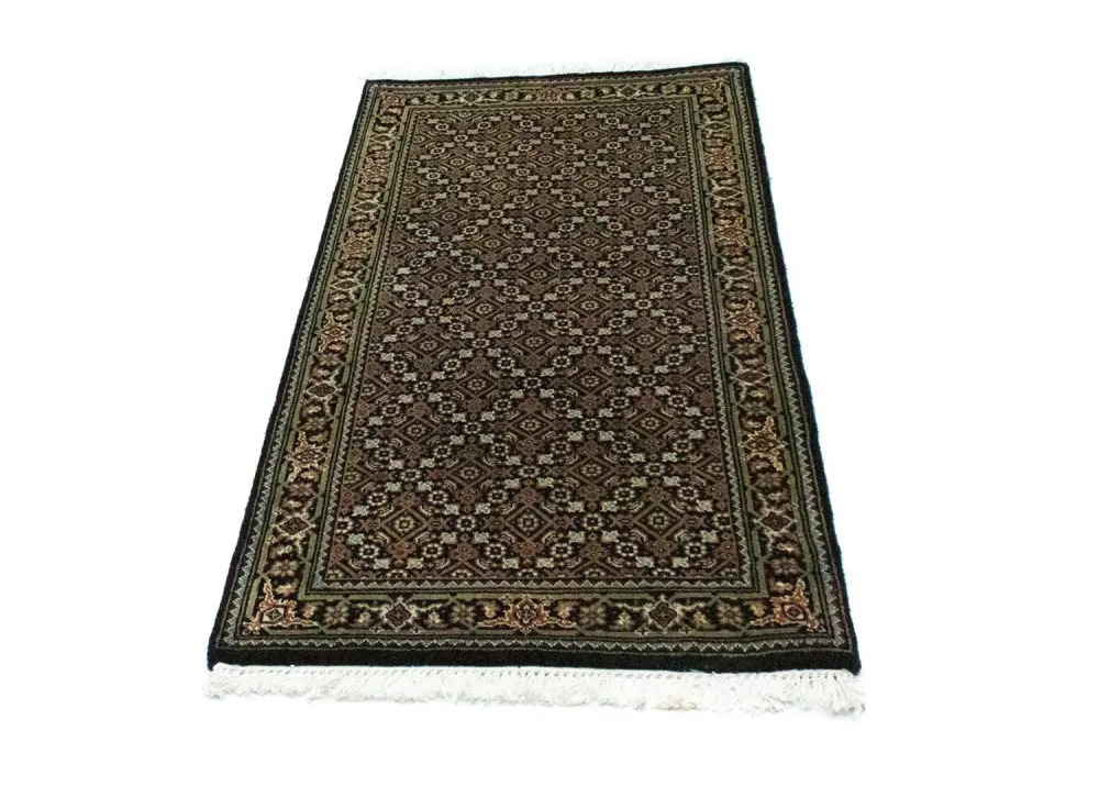 Persisk teppe - Bijar - 135 x 69 cm - svart
