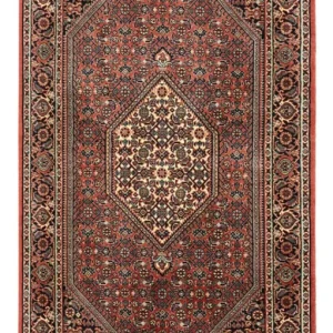 Persisk teppe - Bijar - 136 x 70 cm - mørk rød