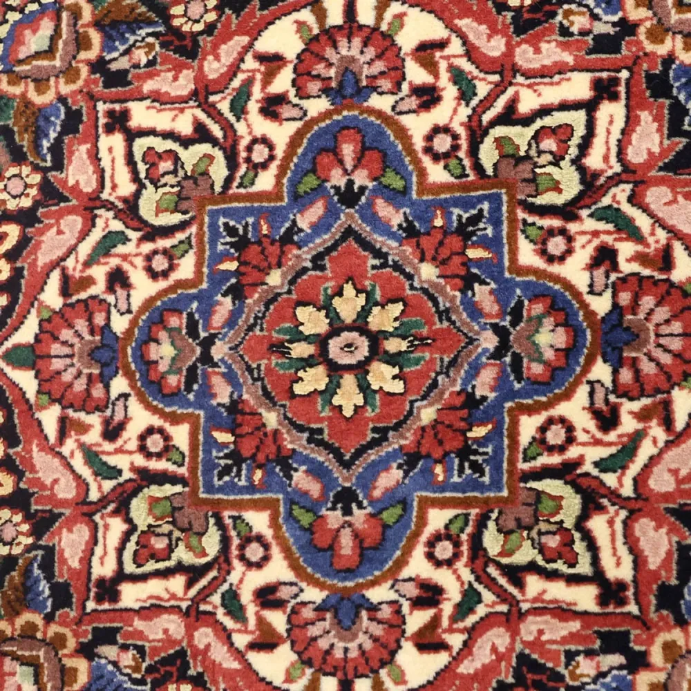 Persisk teppe - Bijar - 136 x 71 cm - mørk rød
