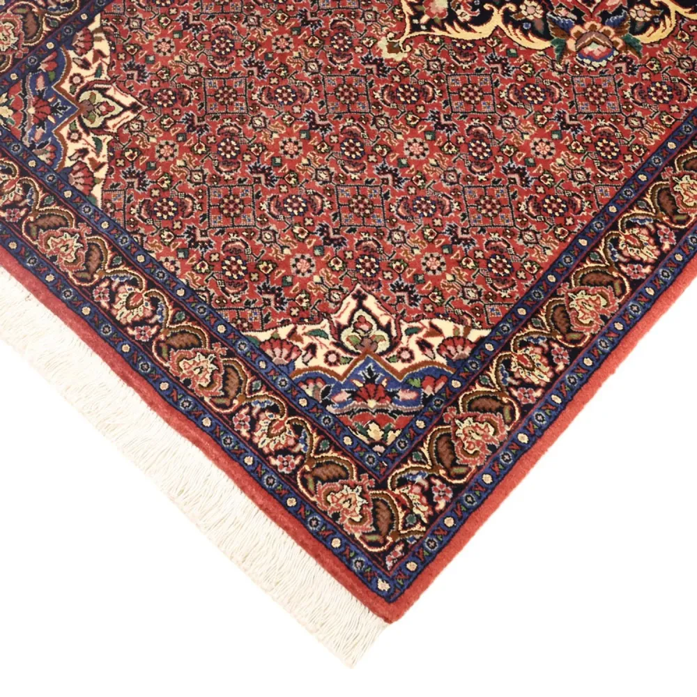 Persisk teppe - Bijar - 136 x 71 cm - mørk rød