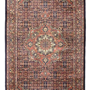 Persisk teppe - Bijar - 136 x 73 cm - mørk beige