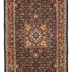 Persisk teppe - Bijar - 139 x 70 cm - mørk rød