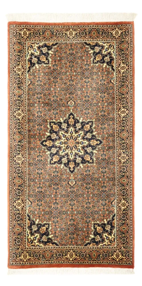 Persisk teppe - Bijar - 139 x 72 cm - mørk beige