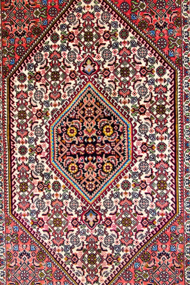 Persisk teppe - Bijar - 140 x 88 cm - rød