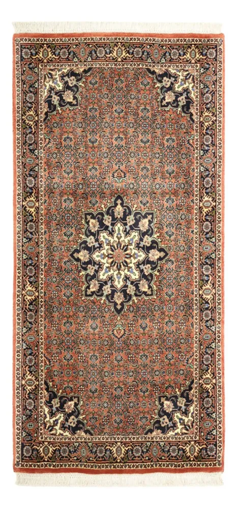 Persisk teppe - Bijar - 140 x 68 cm - mørk rød