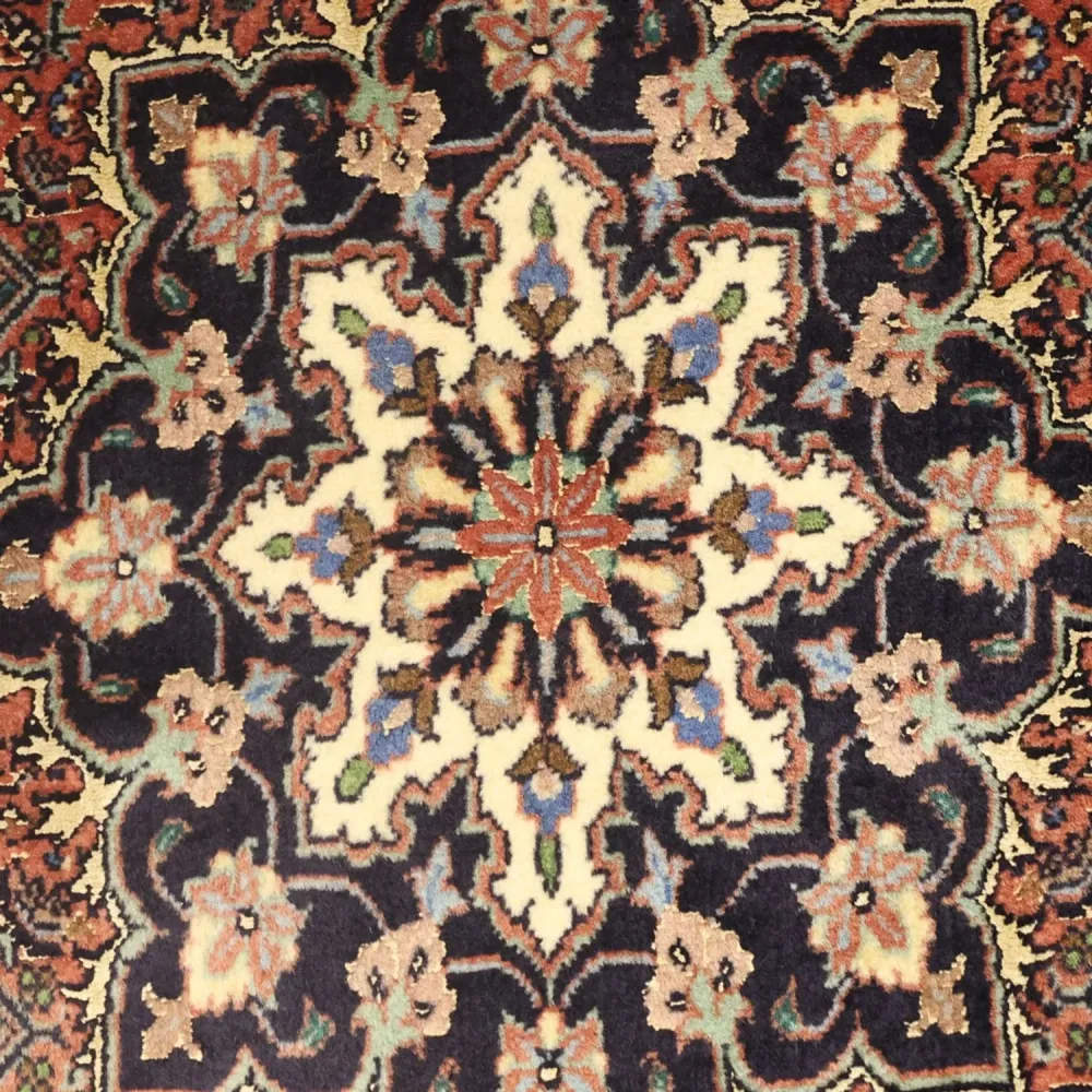 Persisk teppe - Bijar - 140 x 68 cm - mørk rød