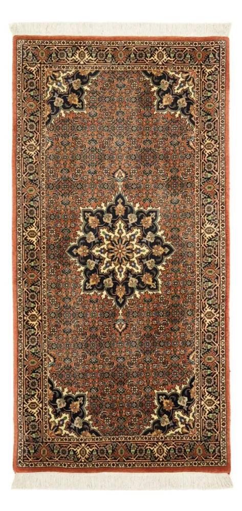Persisk teppe - Bijar - 140 x 69 cm - mørk beige