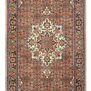 Persisk teppe - Bijar - 141 x 69 cm - mørk rød