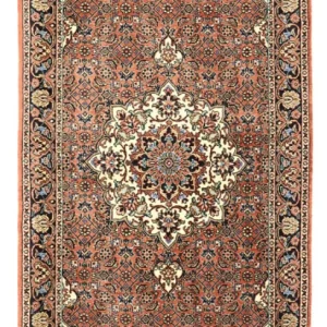 Persisk teppe - Bijar - 141 x 71 cm - mørk rød