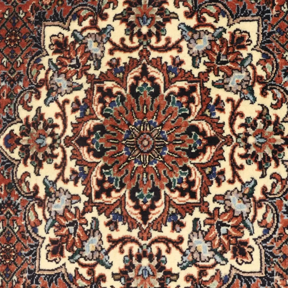 Persisk teppe - Bijar - 141 x 69 cm - mørk rød