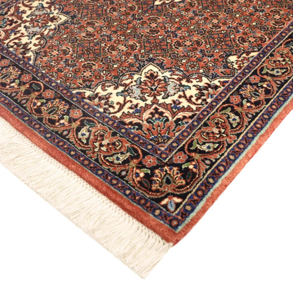 Persisk teppe - Bijar - 141 x 69 cm - mørk rød