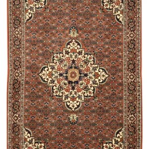 Persisk teppe - Bijar - 141 x 89 cm - mørk beige