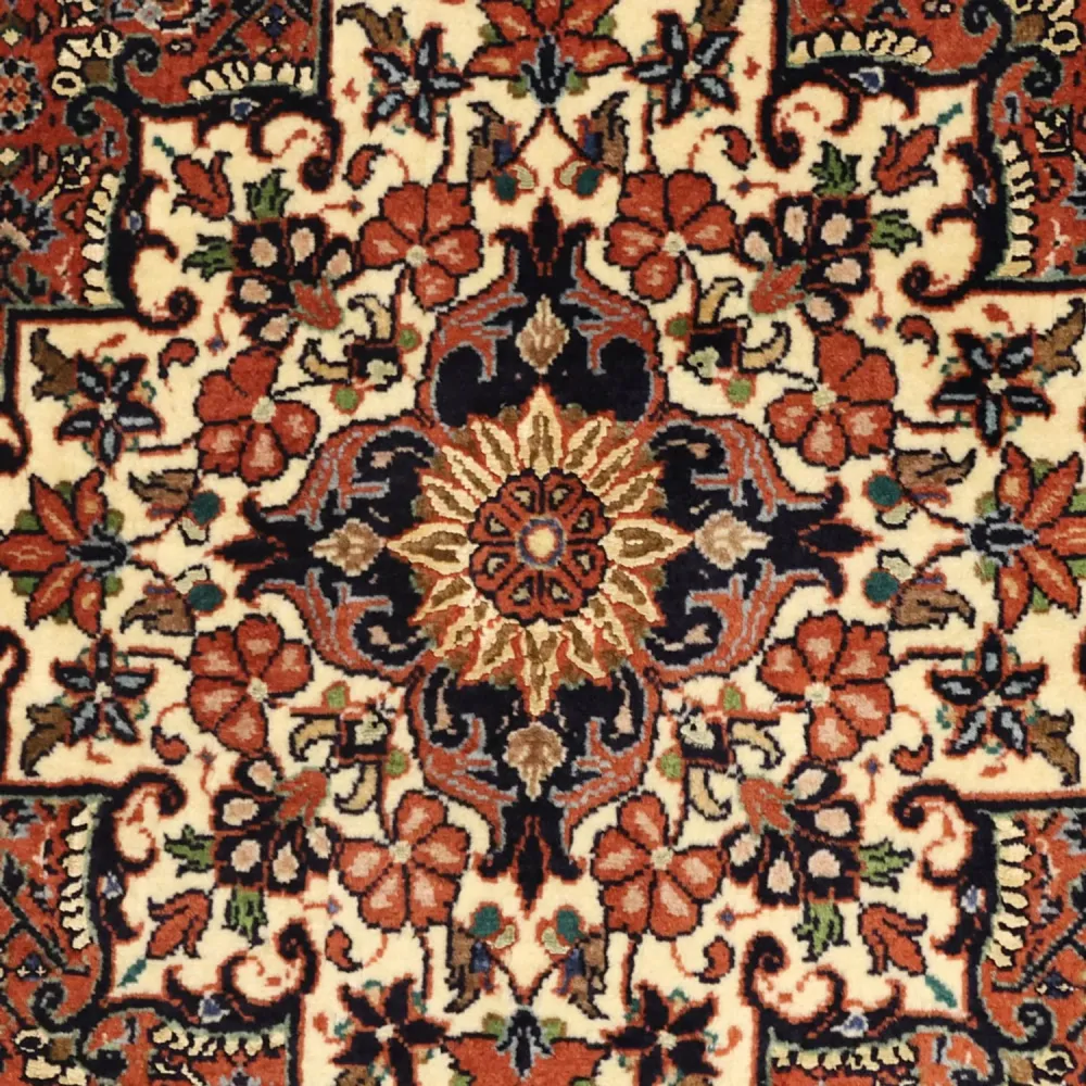 Persisk teppe - Bijar - 141 x 89 cm - mørk beige