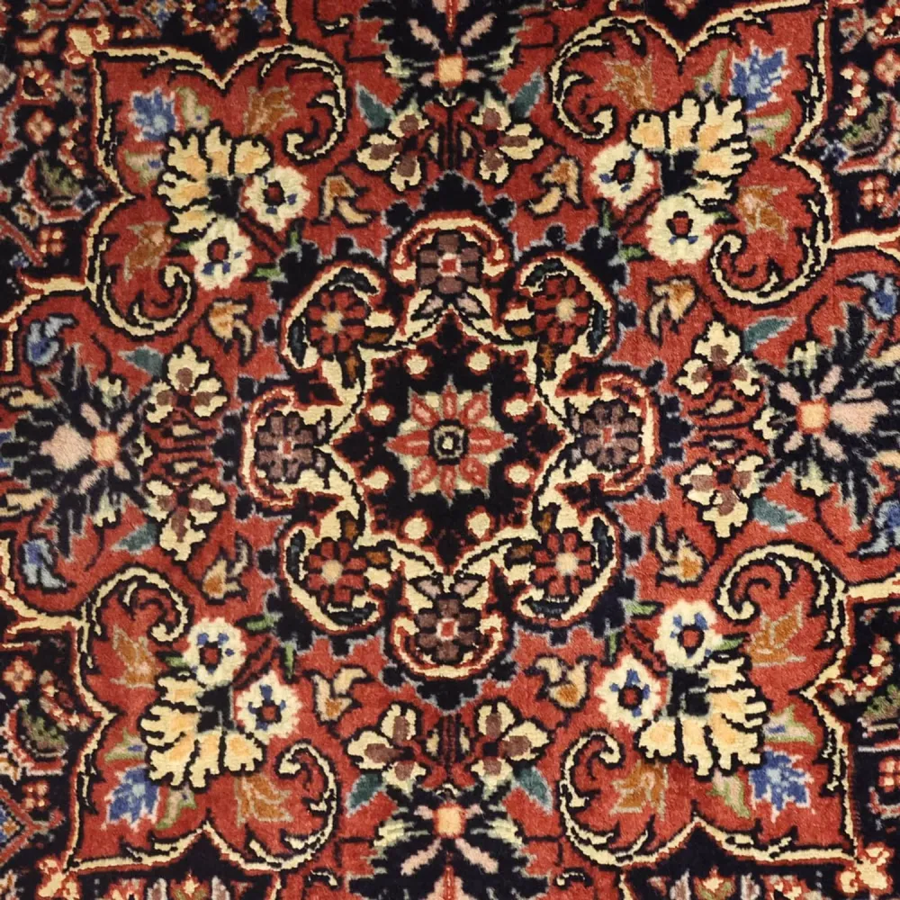 Persisk teppe - Bijar - 144 x 75 cm - mørk rød