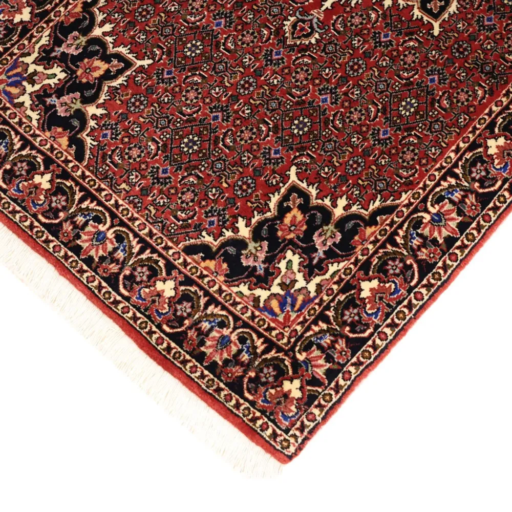 Persisk teppe - Bijar - 144 x 73 cm - mørk rød