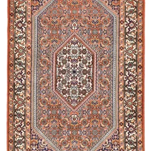Persisk teppe - Bijar - 145 x 78 cm - bordeaux rød