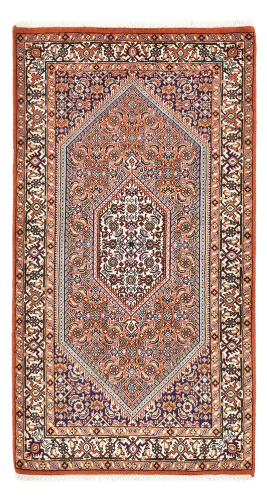 Persisk teppe - Bijar - 145 x 78 cm - bordeaux rød