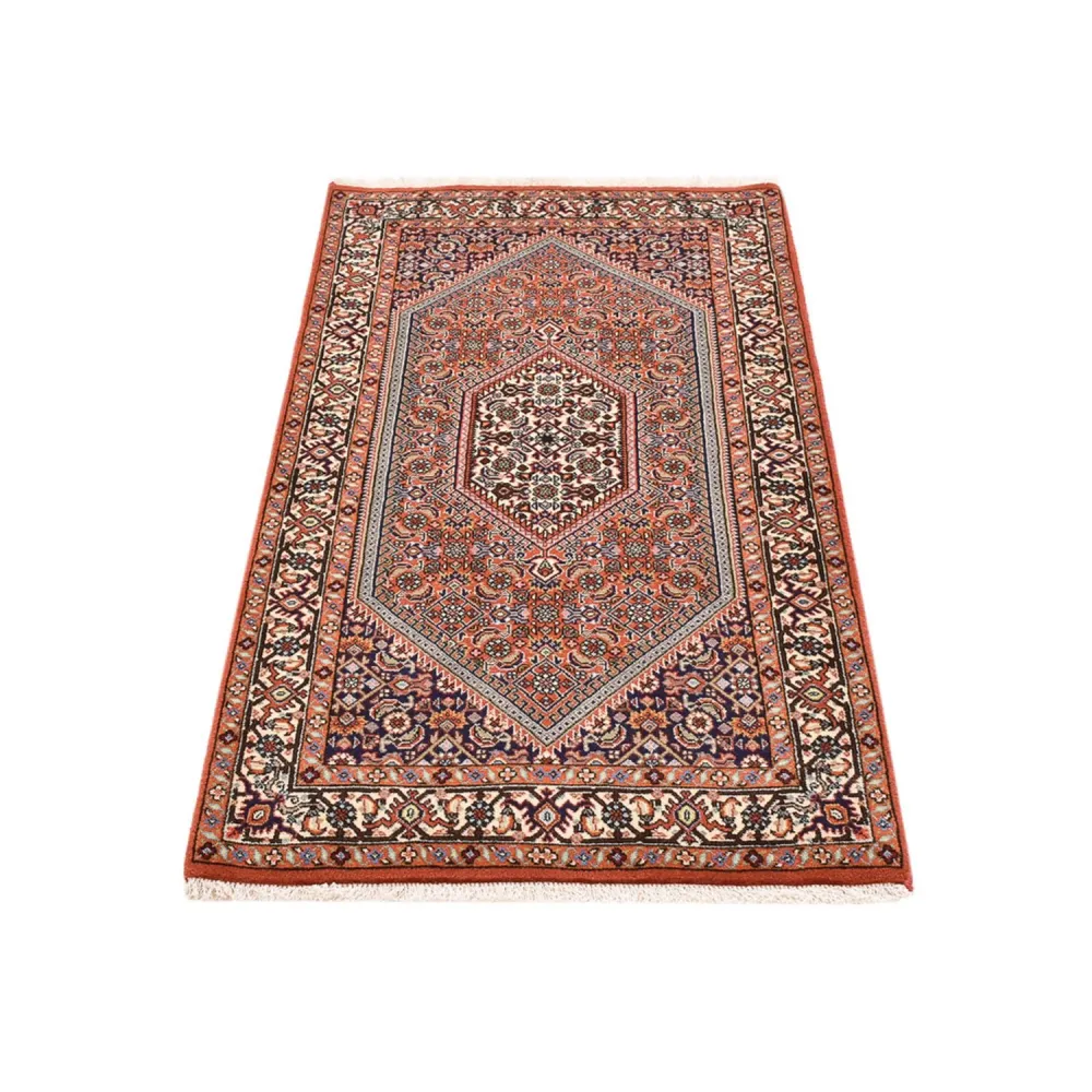 Persisk teppe - Bijar - 145 x 78 cm - bordeaux rød