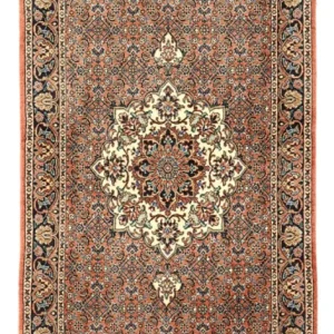 Persisk teppe - Bijar - 145 x 73 cm - mørk rød