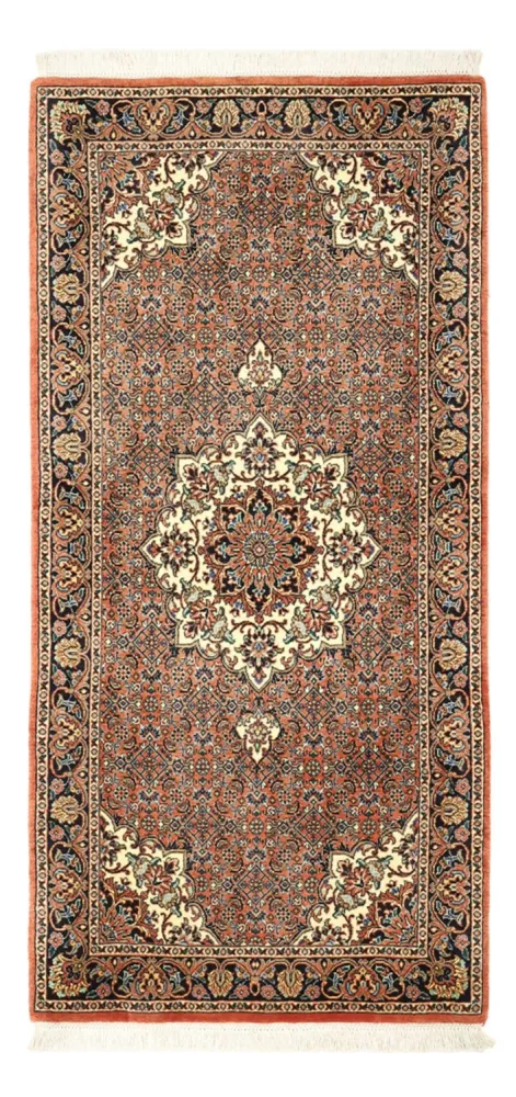 Persisk teppe - Bijar - 145 x 73 cm - mørk rød