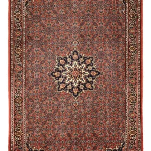 Persisk teppe - Bijar - 147 x 92 cm - mørk rød