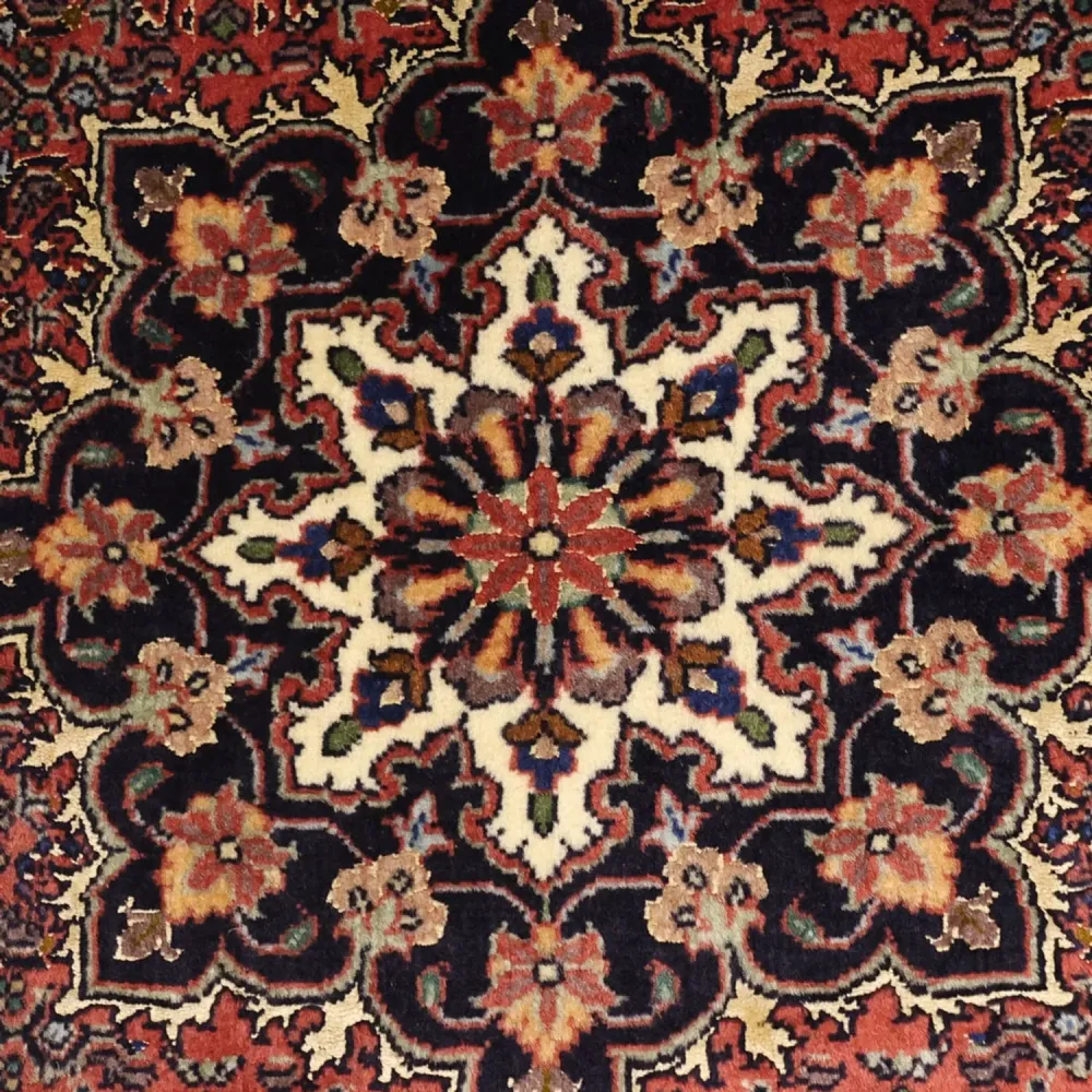 Persisk teppe - Bijar - 147 x 92 cm - mørk rød