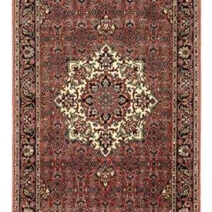 Persisk teppe - Bijar - 148 x 69 cm - mørk rød