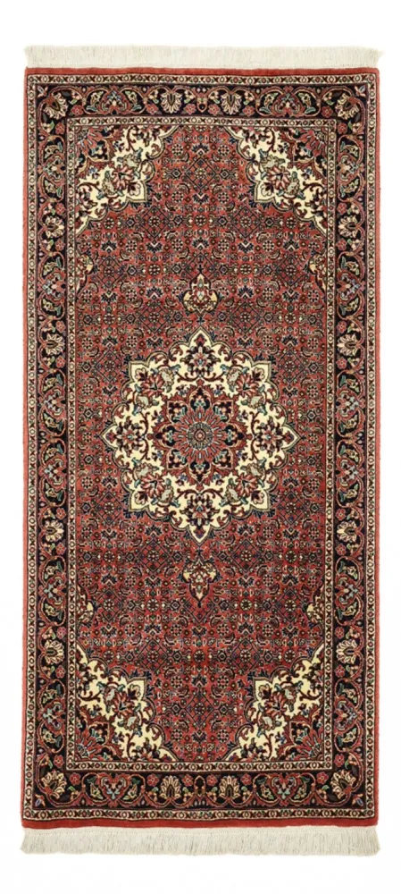Persisk teppe - Bijar - 148 x 69 cm - mørk rød