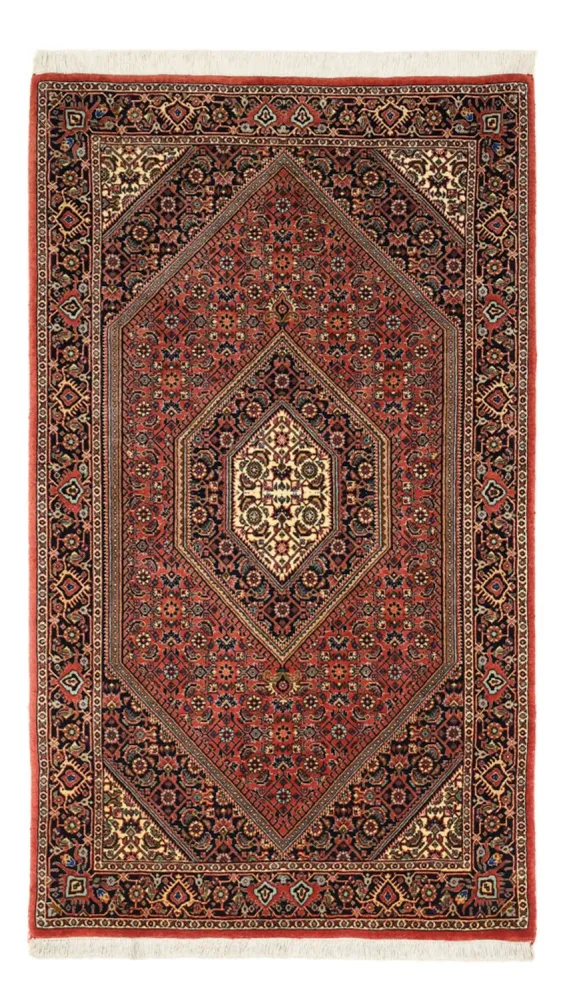 Persisk teppe - Bijar - 154 x 89 cm - mørk rød