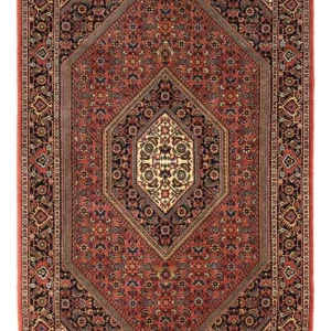 Persisk teppe - Bijar - 154 x 89 cm - mørk rød