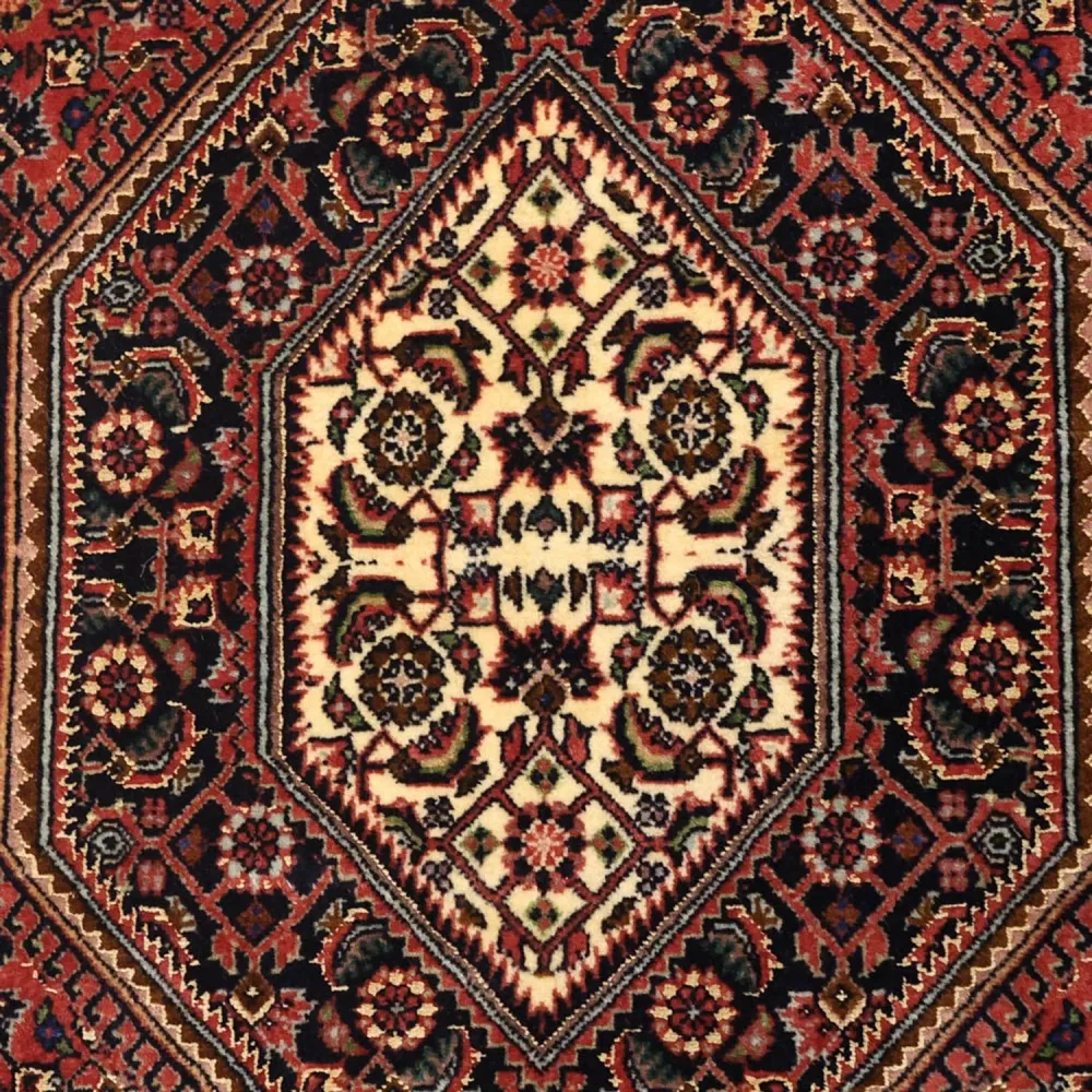 Persisk teppe - Bijar - 154 x 89 cm - mørk rød