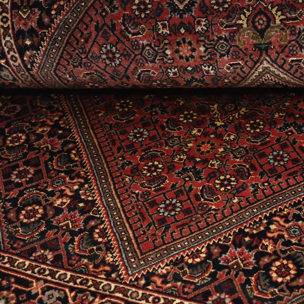 Persisk teppe - Bijar - 154 x 89 cm - mørk rød