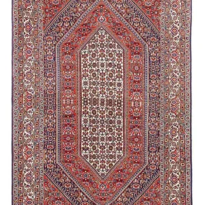 Persisk teppe - Bijar - 159 x 106 cm - rød