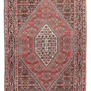 Persisk teppe - Bijar - 160 x 108 cm - lys rød