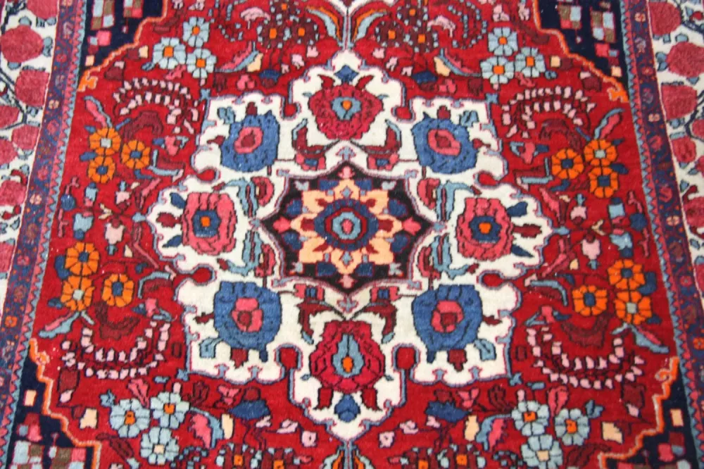 Persisk teppe - Bijar - 160 x 110 cm - rød