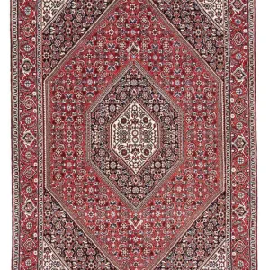 Persisk teppe - Bijar - 173 x 111 cm - lys rød