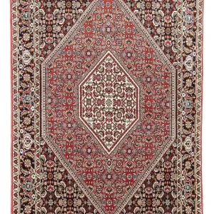 Persisk teppe - Bijar - 176 x 113 cm - lys rød