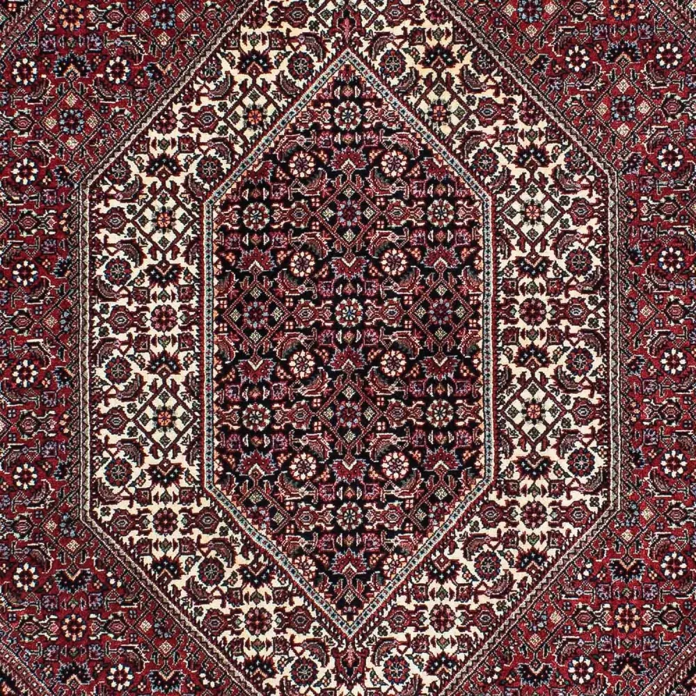 Persisk teppe - Bijar - 195 x 136 cm - lys rød