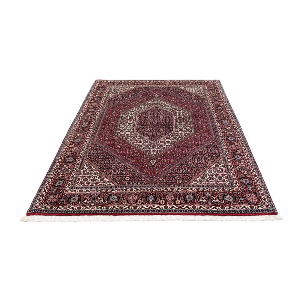 Persisk teppe - Bijar - 195 x 136 cm - lys rød