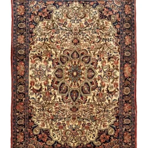 Persisk teppe - Bijar - 197 x 140 cm - blå