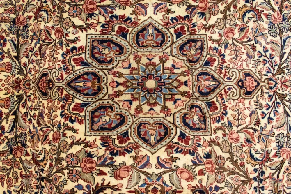Persisk teppe - Bijar - 197 x 140 cm - blå