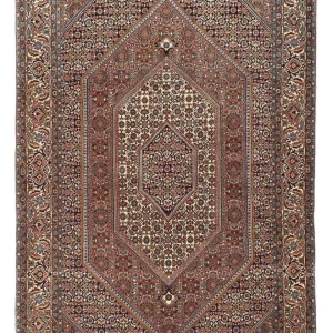 Persisk teppe - Bijar - 205 x 137 cm - flerfarget