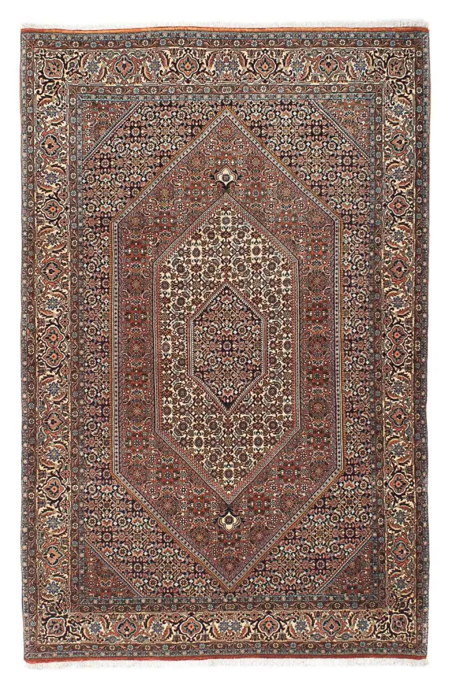 Persisk teppe - Bijar - 205 x 137 cm - flerfarget
