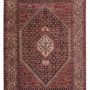 Persisk teppe - Bijar - 206 x 136 cm - rød