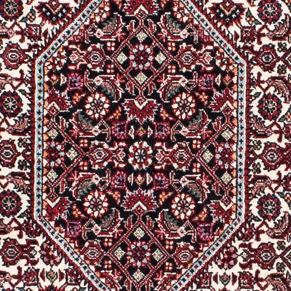 Persisk teppe - Bijar - 209 x 132 cm - lys rød