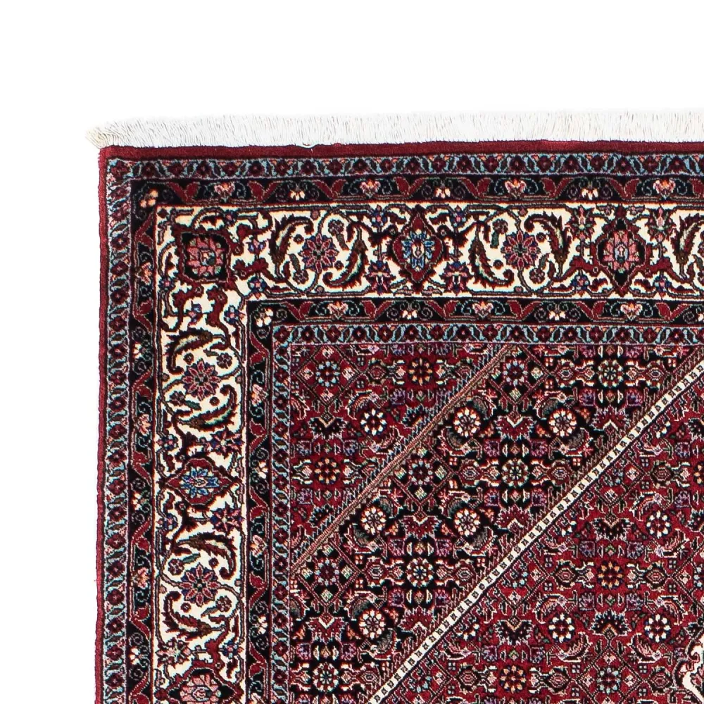 Persisk teppe - Bijar - 209 x 132 cm - lys rød
