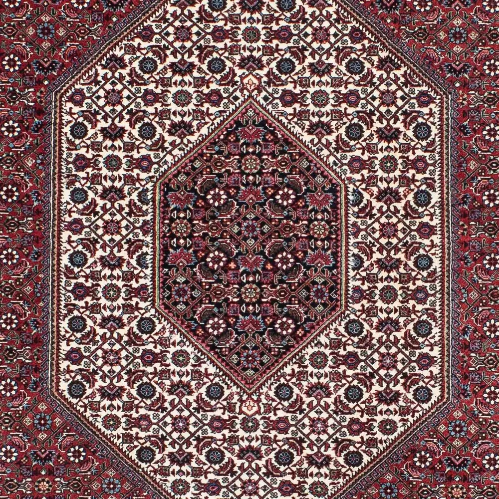Persisk teppe - Bijar - 209 x 140 cm - lys rød