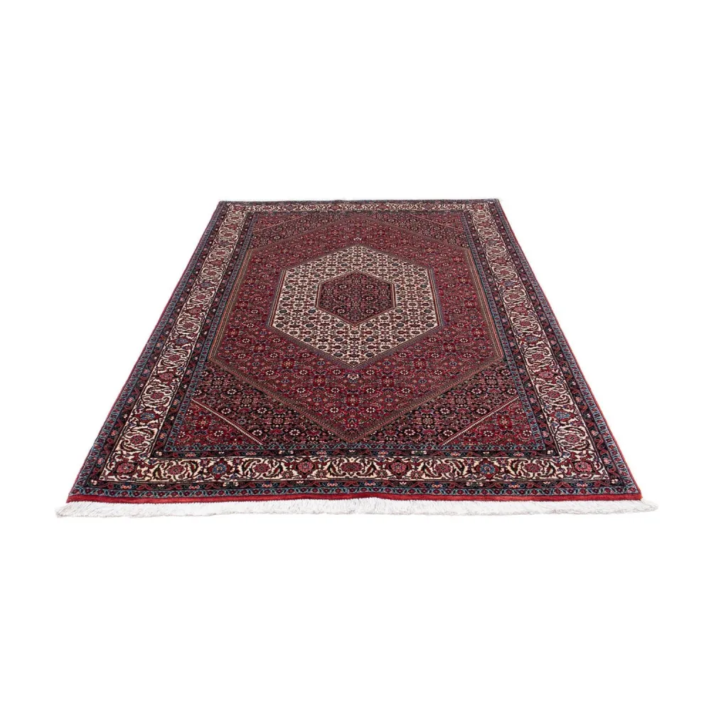 Persisk teppe - Bijar - 209 x 140 cm - lys rød