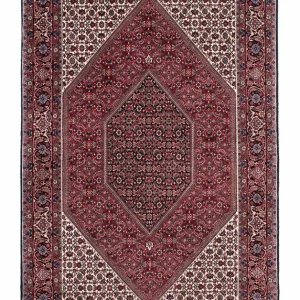 Persisk teppe - Bijar - 210 x 134 cm - lys rød